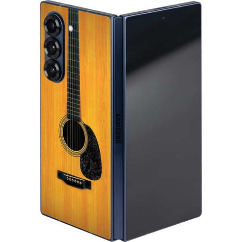 Wood Guitar Galaxy Z Fold6 Skin
