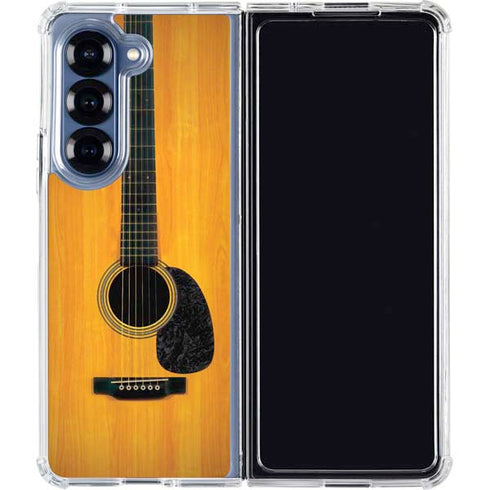 Wood Guitar Galaxy Z Fold7 Clear Case