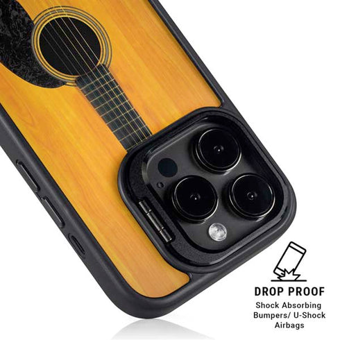 Wood Guitar iPhone 14 Pro Kickstand Case