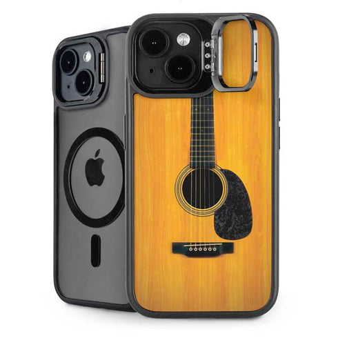 Wood Guitar iPhone 15 Plus Kickstand Case