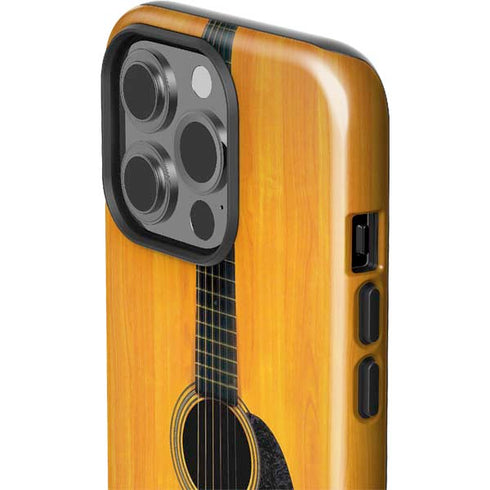 Wood Guitar iPhone 15 Pro Impact Case