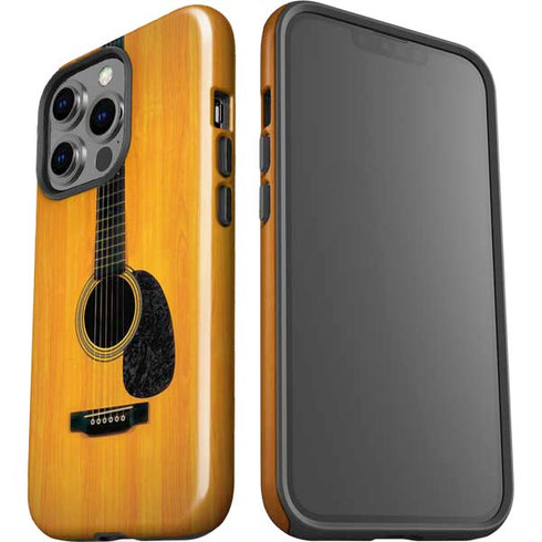 Wood Guitar iPhone 15 Pro Impact Case