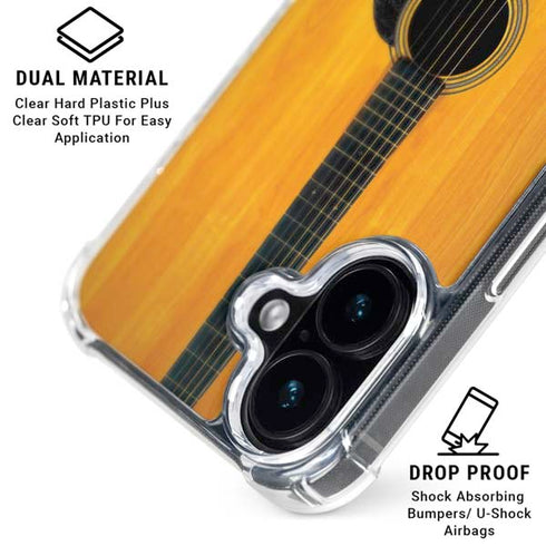 Wood Guitar iPhone 16 Plus MagSafe Case