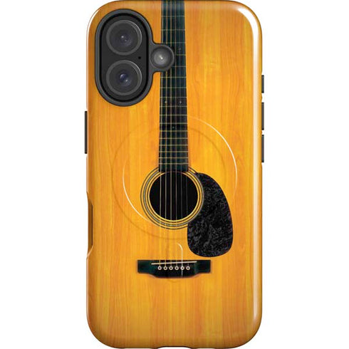 Wood Guitar iPhone 16 Plus Magsafe Impact Case