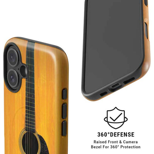 Wood Guitar iPhone 16 Plus Magsafe Impact Case