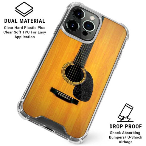 Wood Guitar iPhone 16 Pro Clear Case