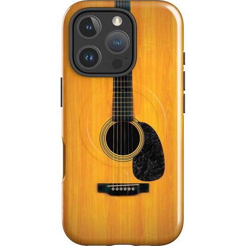 Wood Guitar iPhone 16 Pro Magsafe Impact Case