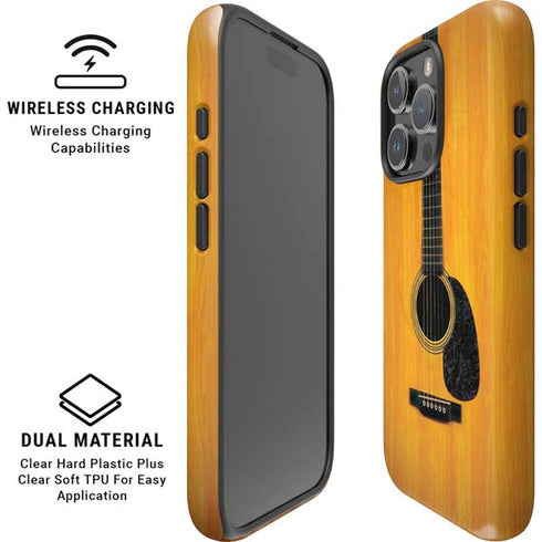 Wood Guitar iPhone 16 Pro Magsafe Impact Case
