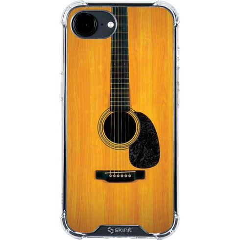 Wood Guitar iPhone 16e Clear Case
