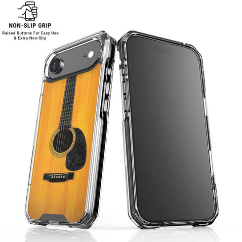 Wood Guitar iPhone 17 Air Clear Case
