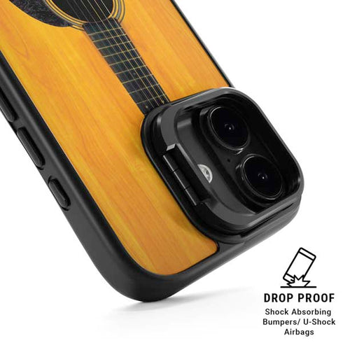 Wood Guitar iPhone 17 Kickstand Case