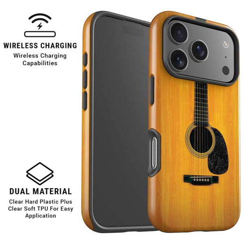 Wood Guitar iPhone 17 Pro Max Magsafe Impact Case