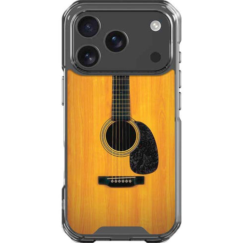 Wood Guitar iPhone 18 Pro Clear Case