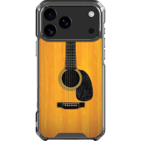 Wood Guitar iPhone 18 Pro Max Clear Case
