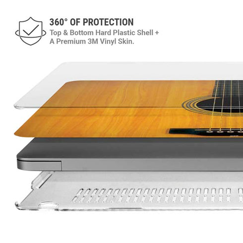 Wood Guitar MacBook Pro 14in (2021-24) Case plus Skin