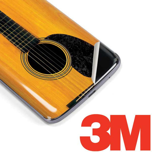 Wood Guitar Moto E5 Plus Skin