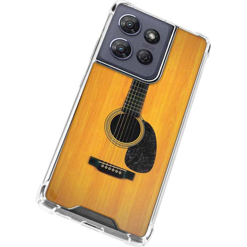 Wood Guitar Moto G 5G (2025) Clear Case