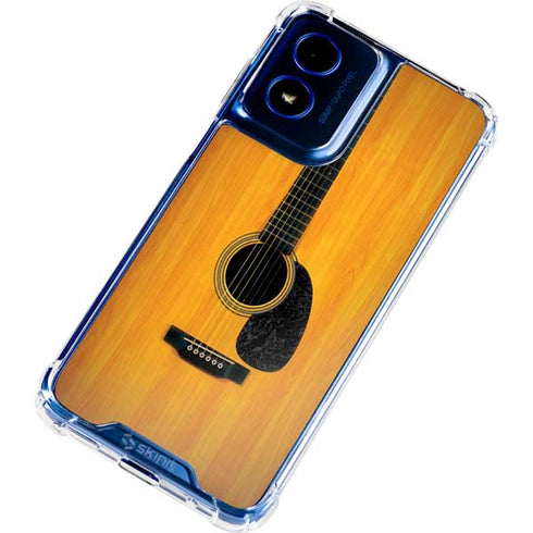 Wood Guitar Moto G 5G (2024) Clear Case