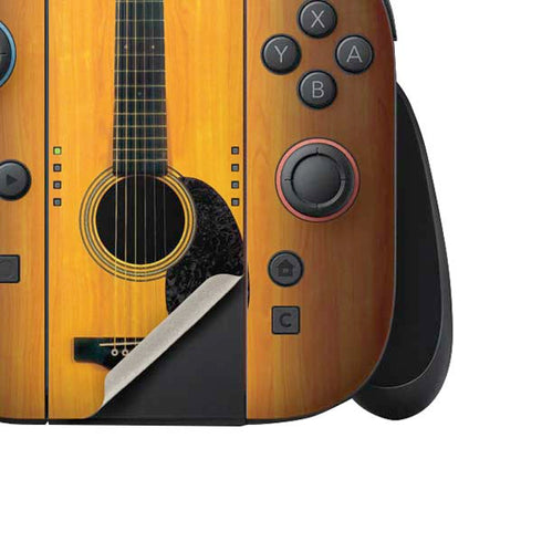 Wood Guitar Nintendo Switch 2 (2025) Joy-Con Controller Skin