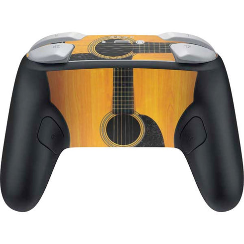 Wood Guitar Nintendo Switch 2 (2025) Pro Controller Skin