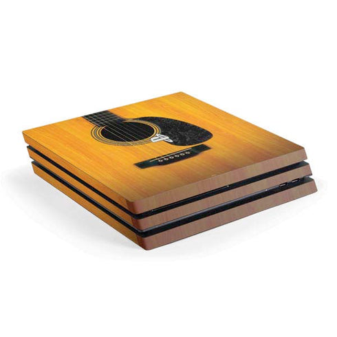 Wood Guitar PlayStation PS4 Skins