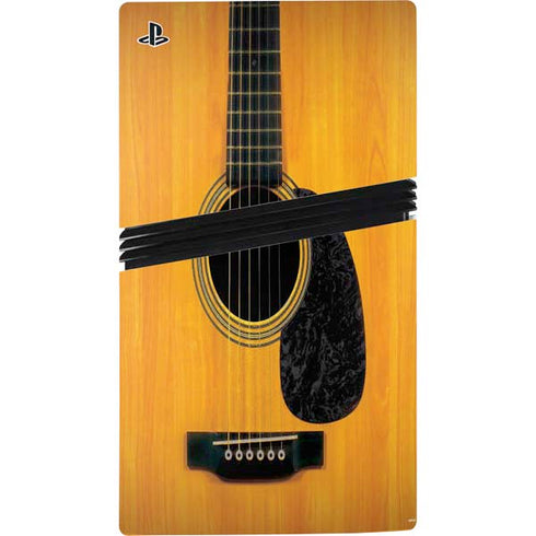 Wood Guitar PS5 Pro Disk Console Skin
