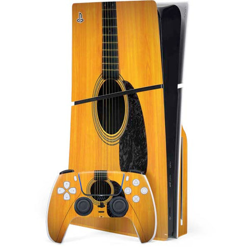 Wood Guitar PlayStation PS5 Skins