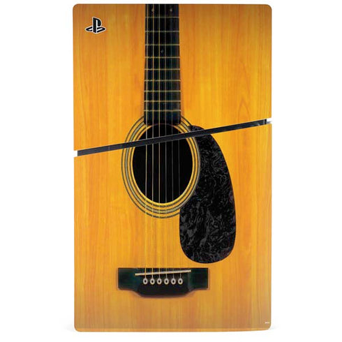 Wood Guitar PS5 Slim Digital Edition Console Skin