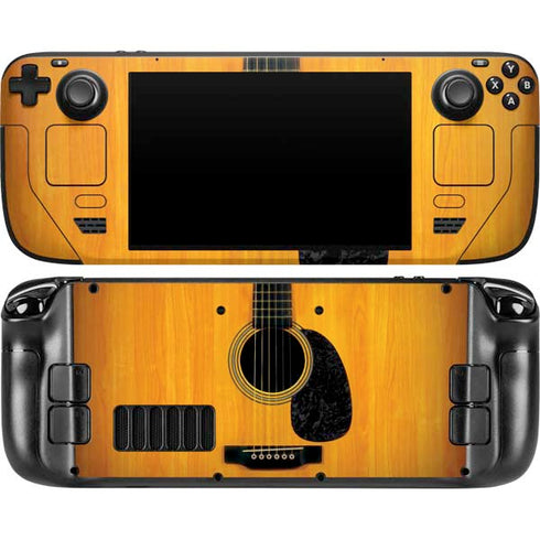 Wood Guitar Steam Deck Handheld Gaming Computer OLED Skin