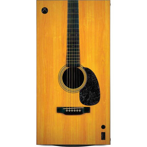 Wood Guitar XBox Series X Digital Edition Console Skin