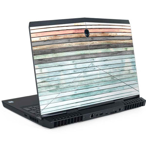 Wooden Stripes Dell Alienware Skin