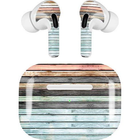 Wooden Stripes AirPods Skins