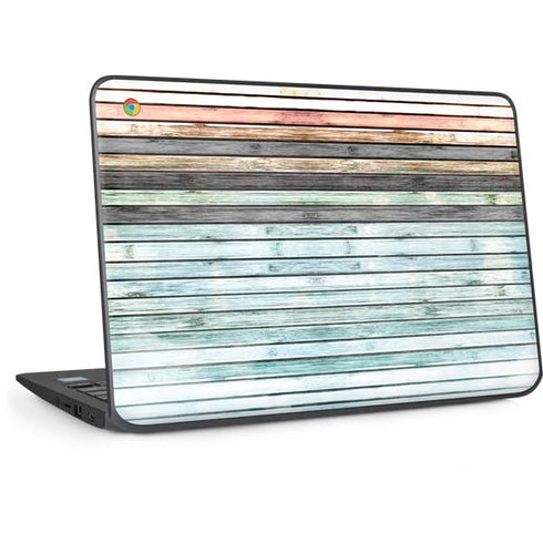 Wooden Stripes HP Chromebook Skin