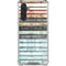 Wooden Stripes Galaxy A17 Clear Case