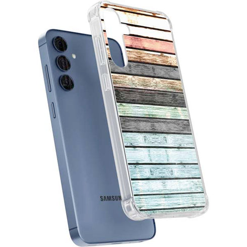 Wooden Stripes Galaxy A35 5G Clear Case