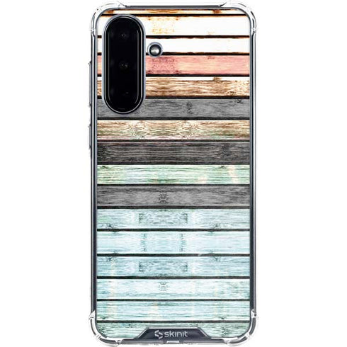 Wooden Stripes Galaxy A36 5G Clear Case