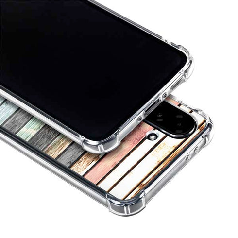Wooden Stripes Galaxy A36 5G Clear Case