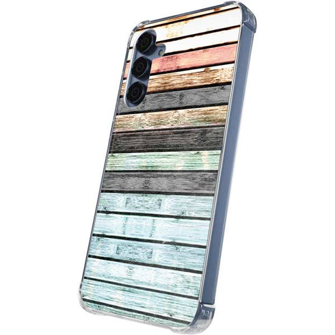 Wooden Stripes Galaxy A55 5G Clear Case