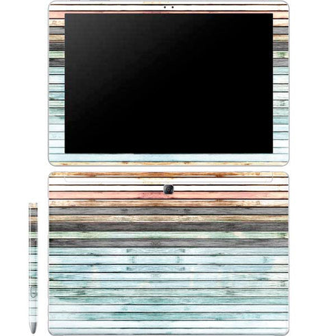 Wooden Stripes Galaxy Book 12in Skin