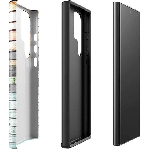 Wooden Stripes Galaxy S23 Ultra Pro Case