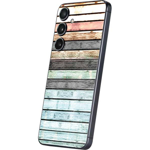Wooden Stripes Galaxy S25 Plus Skin