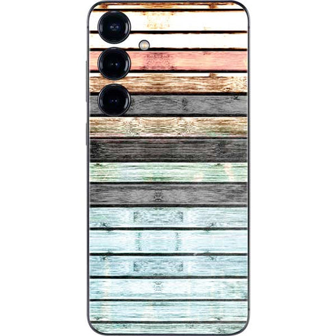 Wooden Stripes Galaxy S25 Skin