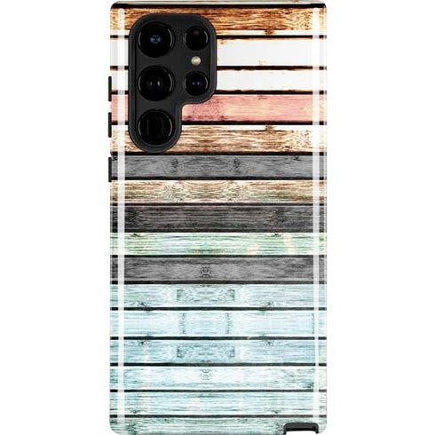Wooden Stripes Galaxy Cases