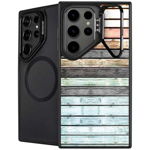 Wooden Stripes Galaxy S24 Ultra Kickstand Case