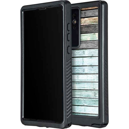 Wooden Stripes Galaxy S24 Ultra Waterproof Case