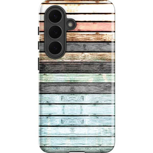 Wooden Stripes Galaxy S26 Plus Impact Case