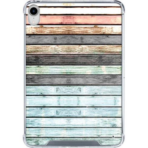 Wooden Stripes iPad 11th Gen (2025) Clear Case