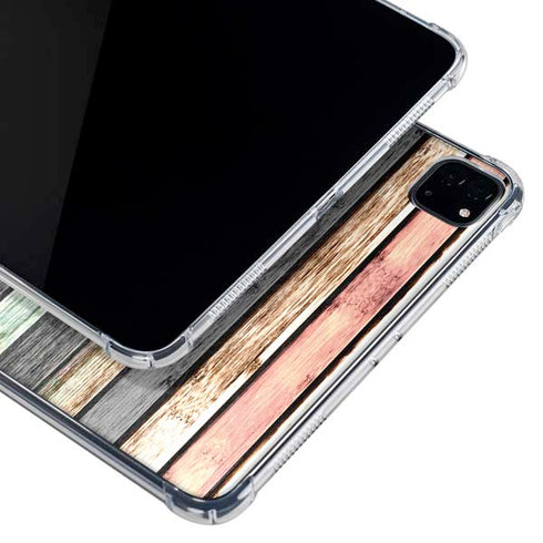 Wooden Stripes iPad Pro 11in (2024) Clear Case