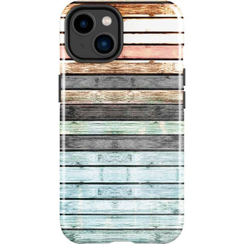 Wooden Stripes iPhone 15 Impact Case