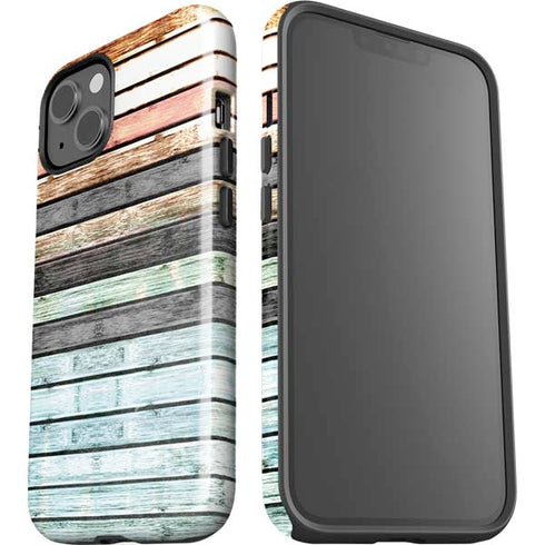 Wooden Stripes iPhone 15 Impact Case